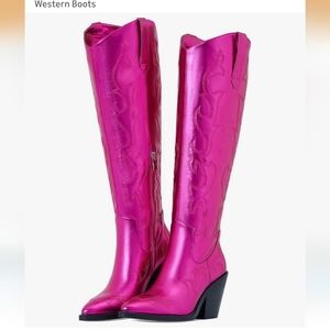 Vibrant Pink Boots